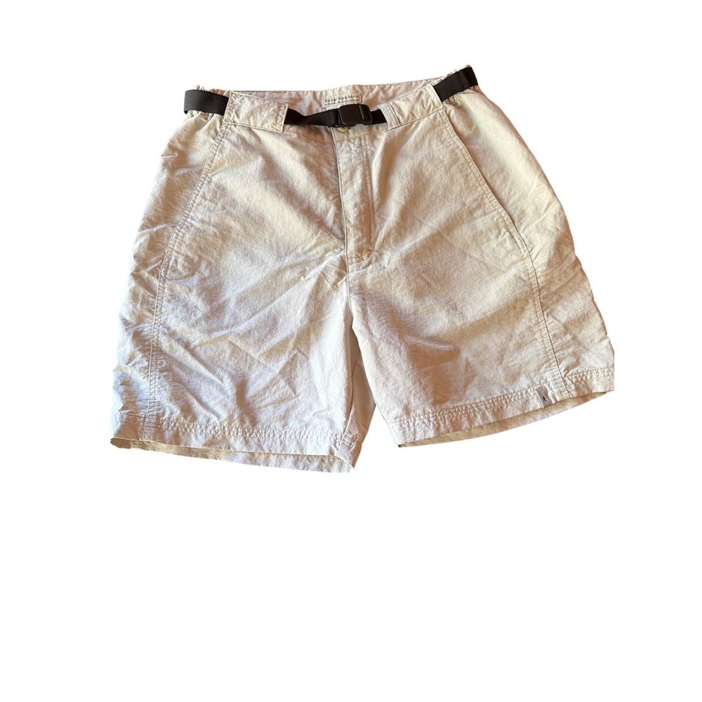 Royal Robbins Shorts Beige Nylon Hiking‎ Travel Outdoor Belted Women's Size 10